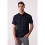 Ysf Erkek Füme Regular Fit Merserize Desenli Polo Yaka Tişört - XL