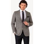 Ysf Erkek Gri Kışlık Yünlü Regular Fit Tek Ceket - 50 / 4
