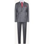 Ysf Erkek Gri Regular Fit Kruvaze Takım Elbise - 54 / 6 - 6 Drop