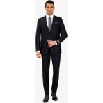 Ysf Erkek Koyu Lacivert Regular Fit Çift Yırtmaç Takım Elbise - 44 / 8 - 4 Drop