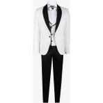 Ysf Erkek Krem Slim Fit Yelekli Çıkma Şal Yaka Damatlık - 46 / 6 - 6 Drop