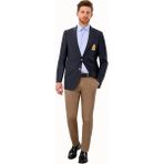 Ysf Erkek Lacivert Klasik Yünlü Blazer Ceket - 64 / 4 - 4 Drop