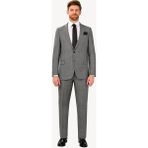 Ysf Erkek Regular Fit Klasik Desenli Takım Elbise - 50 / 6 - Gri - 6 Drop