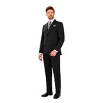YSF Erkek Siyah Kruvaze Regular Fit Takım Elbise