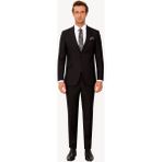 Ysf Erkek Siyah Regular Fit Çift Yırtmaç %100 Yün Takım Elbise - 48 / 8 - 4 Drop