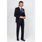 Ysf Erkek Siyah Regular Fit Kareli Takım Elbise - 4 Drop - 50