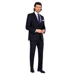 YSF Erkek Siyah Regular Fit Kareli Takım Elbise