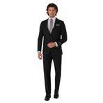 YSF Erkek Siyah Regular Fit Mono Takım Elbise