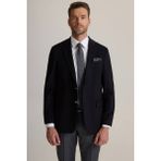 Ysf Erkek Siyah Regular Fit Mono Yaka Puntolu Yün-Kaşmir Karışımlı Blazer Ceket - 4 Drop