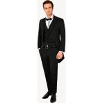Ysf Erkek Siyah Slim Fit Frag Kırlangıç Yaka Damatlık - 48 / 6 - 6 Drop