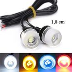 Ysgmotoparts Kartal Gözü Glass Mini Led Aydınlatma Seti 12 Volt Kırmızı Renk