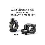 YSGMOTOPARTS Motosiklet Atv Ayna Bağlantı Kütük Seti 10 mm