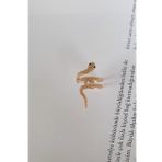 YSIKIŞTIRMALI YILAN KIKIRDAK KÜPE ( EAR CUFF ) (Gold)