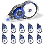 Ysimple 10 adet büyük kapasiteli düzeltme rulosu, 30 m × 5 mm düzeltme faresi, büyük kapasiteli, Tippex Roller fare seti, beyaz, kırtasiye estetiği, zehirli değildir ve çevre dostu, ofis, okul için