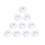 YSJJZRL 10 Adet (30 mm) PVC Plastik Mantar Başlığı Şeffaf Vakumlu Kaplar Balatalar Açık Hava, Mutfak, Banyo, Pencere, Ayna için Kancasız