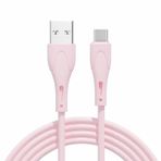 YSJJZRL 3 ft Sıvı Silikon USB Tip C Kablo 2.4A Hızlı Şarj Kablosu Hızlı Şarj Kablosu Samsung Galaxy S10 Plus S20 S20+ S9 S9+ S8, Note 8, Note 9 (Pembe) için Veri Senkronizasyon Kablosu