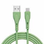 YSJJZRL 3 ft Sıvı Silikon USB Tip C Kablo 2.4A Hızlı Şarj Kablosu Hızlı Şarj Kablosu Samsung Galaxy S10 Plus S20 S20+ S9 S9+ S8, Note 8, Note 9 (Yeşil) için Veri Senkronizasyon Kablosu