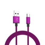 YSJJZRL USB Tip C Kablo, (7 ft) USB C - USB A Naylon Örgü Hızlı Şarj Kablosu Veri Senkronizasyon Aktarma Şarj Kablosu Samsung Galaxy S10 S9 Note 9 8 S8 Plus, LG V40 V30 V20 G7 G6 ile Uyumlu