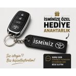 YSN Sounds Isimli Toyota Anahtarlık , Kişiye Özel - Hediyelik Isimli Araç Logolu Anahtarlık - Isimli Toyota Araba Anahtarlığı - Siyah