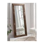 ysnn aksesuar CEVİZ ESKITME DUVAR AYNASI 120X50 CM EBATLARINDA SALON ANTRE HOLL