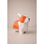 YSY AKROBAT Sevimli Corgi 3D Masaüstü Modeli | Maket 62x62cm | Hayvan Temalı Ekransız Aktivite