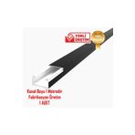 YTE Extra Kendinden Yapışkanlı Siyah Kablo Kanalı 25X16 1 Metre 1 Adet Mutlusan