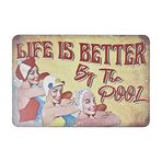 YTGER Havuz uyarı kurallarını imzalayın, iç ve dış mekan yüzme havuzu dekorasyonu – havuz levhaları, havuz kuralları, metal sac levhalar, metal poster, mutfak, çiftlik, bar için duvar tabelaları