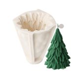 YTGOCN Reçine Noel Ağacı Kalıp, Mumlar için Noel Ağacı Kalıpları,Ağacı Çam Kozalağı Silikon Mum Kalıbı - Noel Süs Yapımı için Ağaç Şekilli Silikon Epoksi Reçine Kalıp