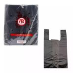 YTS Ekonomik Siyah Atlet Poşet Orta Boy 27x50 Hışır Poşet