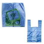 YTS Hesaplı Mavi Atlet Poşet Küçük Boy 24x42 Hışır Poşet