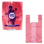 YTS Kırmızı Atlet Poşet Orta Boy 27x50 Hışır Poşet
