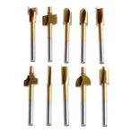 Yu-Su Tools Freze Uç Ahşap Oyma 10 Parça Hss Gravür Matkap Uç 3,2 mm