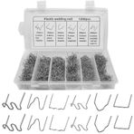 Yuaaoh Paslanmaz çelik Hot Staples 1200 adet plastik kaynak makinesi kıskaçları plastik kaynak sıcak zımba telleri 0,8/0,6 mm kaynak zımbaları kaynak tamponları onarım seti araba tamponu çatlak onarımı için