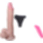 Yuan 21 cm Belden Bağlamalı Realistik Penis+Mini Vibratör