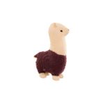 Yuanbao 28 cm Alpaka Bez Bebek Koyun Peluş Oyuncak (Yurt Dışından) - Mor