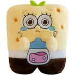 Yuanbao 35CM Karikatür Sünger Bob Peluş Oyuncaklar (Yurt Dışından) - Sarı