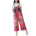 YuanDian Kadın Tulum Kot Geniş Bacak Büyük Bedenler Denim Tulum Tulum Kot Boyfriend Bol Kesim Hamilelik Büyük Tulum Pantolon 21# Mor, 21# lila, Tek Beden