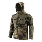 YuanDiann Erkek polar ceket, kapüşonlu, dış mekan, ordu, taktik ceket, çok cepli, rüzgar geçirmez, sıcak yürüyüş, kamp, trekking, av, spor, manto, mevsimlik ceket, Fg Kamuflaj, M