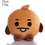 Yuandong BT21 Tata Sevimli Çizgi Peluş Bebek - 18cm - Sarı