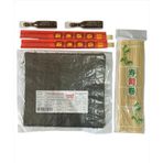 Yuandong Sushi Seti 1, 5 Yaprak Yosun, Sushi Matı, Chopstick, Soya Sosu, Evde Sushi Yap