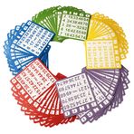 Yuanhe Bingo Kağıt Oyun Kartları 100 Bingo Kartı Karışık Renklerde