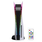 YUANHOT LED RGB Işık Şeridi Playstation 5/PS5 ile Uyumlu İnce Disk ve Dijital Sürüm Konsolu, 7 Renk 358 Modlu, Kendin Yap Dekorasyon Aksesuarları, Uzaktan Kumandalı Esnek Işık Şeridi