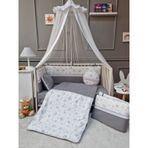 Yuar Baby 70x130 cm Uzay Gri Air Beşik Uyku Seti