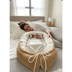 Yuar Baby Babynest Bebek Yatağı Velsoft Kumaş Müslin Kumaş - Kahverengi