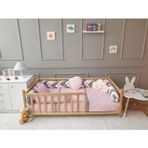 Yuar Baby Kadife 5 li Mısır Örgü Montessori Yaprak Uyku Seti - Pembe