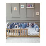 Yuar Baby Montessori 90x190 cm Mavi 8’li Örgü Uyku Seti