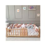 Yuar Baby Montessori 90x190 cm Tarçın 8’li Örgü Uyku Seti