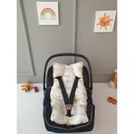 Yuar Baby - Puset minderi - pamuklu kumaş - Açık Bej - 0 - 13 kg