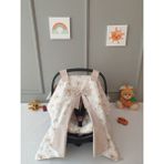 Yuar Baby - Puset Örtüsü - Pamuklu Kumaş - Açık Bej - 0 - 13 kg