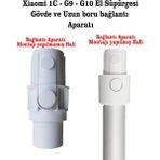 Yubbox Xiaomi 1C-G9-G10 Dikey Süpürge Uyumlu Alüminyum Teleskopik Boru Gövde Bağlantı Aparatı Aksesuar